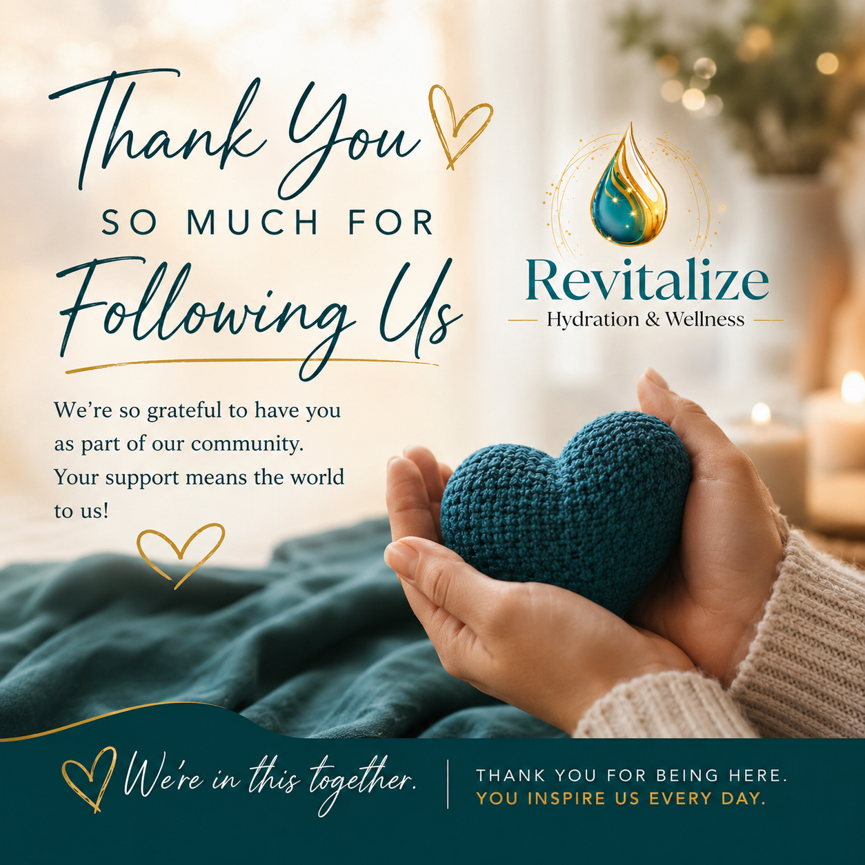 Revitalize thank you graphic